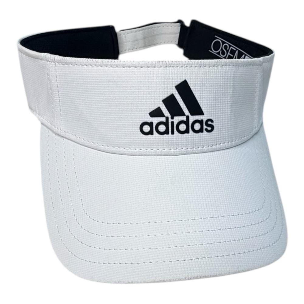 Adidas White and Black Visor